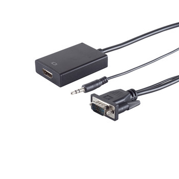 VGA Adapter, HDMI-A Buchse, 1080p, 15cm