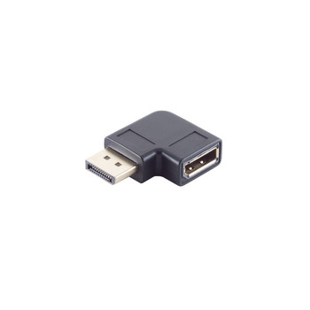 DisplayPort 1.4 Adapter, 90° Winkel links, 8K