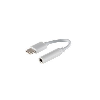 USB-C Audio Adapter, 3,5mm Buchse, analog, weiß